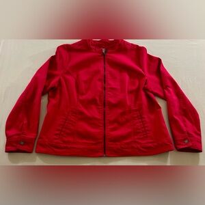Liz Claiborne NewYork Women’s Jacket Full Zip-up Round Neck 2 Pockets Size L